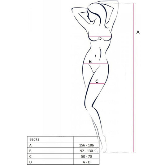 Passion Woman Bodystockings Passion - Bs095 Bodystocking Rojo Talla Unica