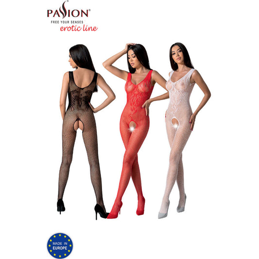 Passion Woman Bodystockings Passion - Bs098 Bodystocking Negro Talla Unica
