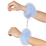 Secretplay 100% Fetish Secretplay - Blue Light Marabou Handcuffs