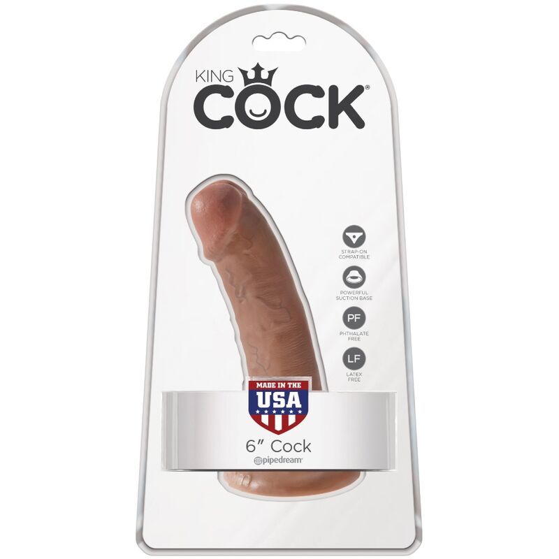 King Cock Realistic Penis 15 Cm Caramel