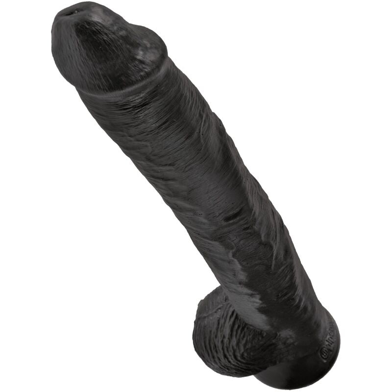 King Cock Realistic Penis With Balls 30.5 Cm Black