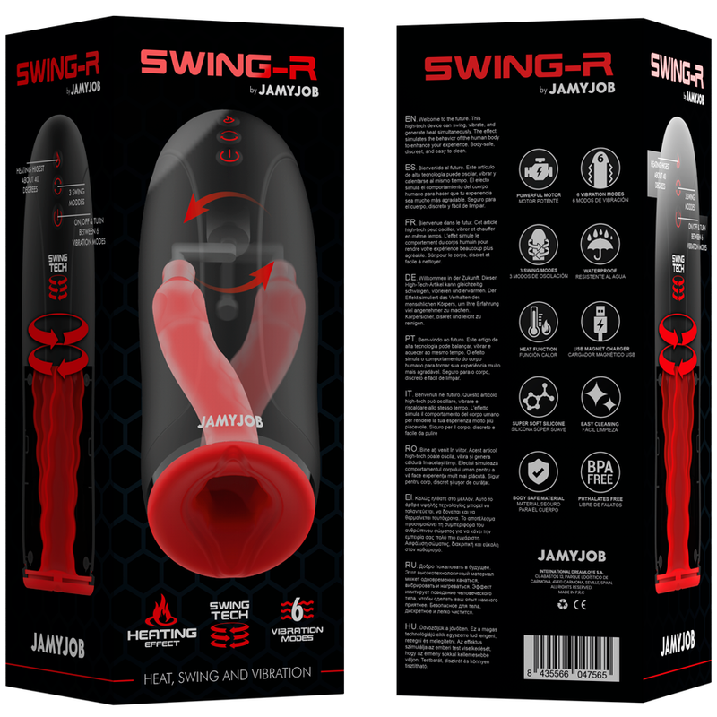 Jamyjob Swing-R Heating Effect, Swing Tech And Vibration Masturbator