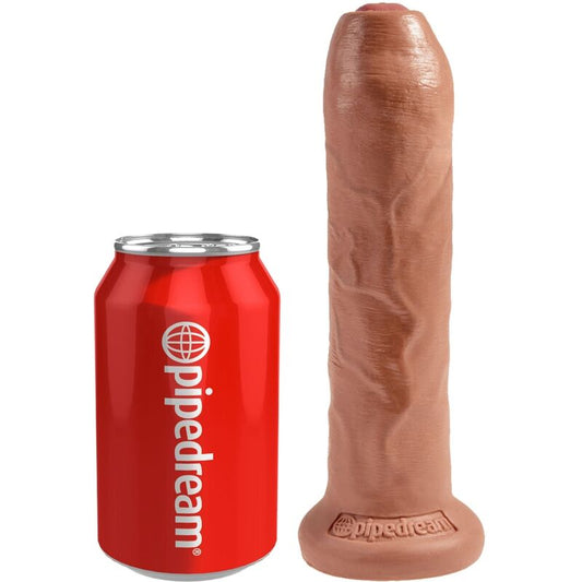 King Cock Uncut Realistic Penis 17.8 Cm Caramel