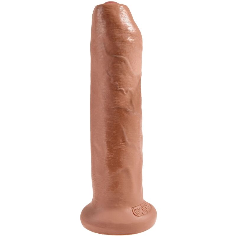 King Cock Uncut Realistic Penis 17.8 Cm Caramel