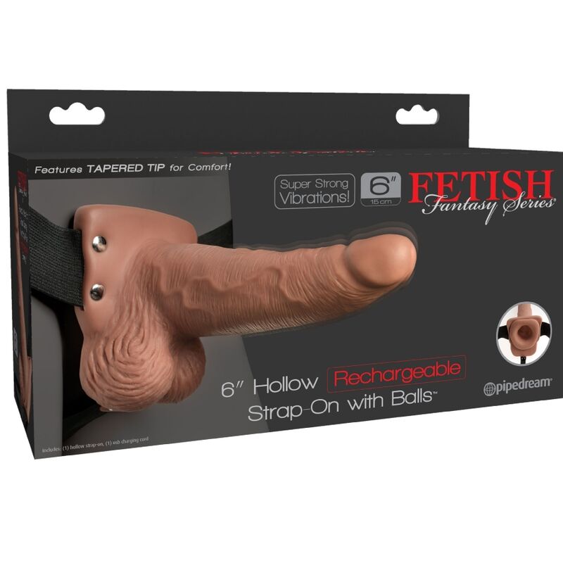 Fetish Fantasy Series Adjustable Harness Realistic Penis With Rechargeable Testicles And Vibrator 15 Cm