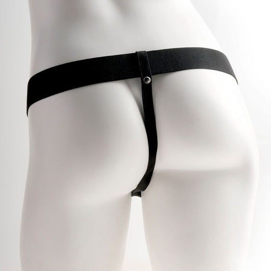 Fetish Fantasy Series Adjustable Harness Realistic Penis With Rechargeable Testicles And Vibrator 15 Cm
