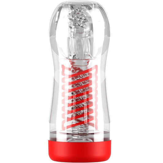 Pdx Elite Stroker Viewtube 2 Spiral Compression Transparent