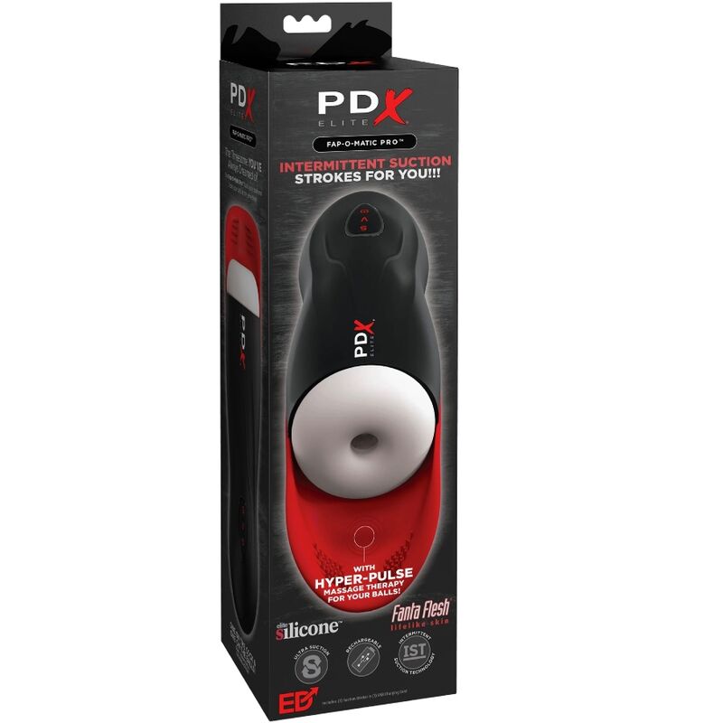 Pdx Elite Stroker Fap-O-Matic Pro With Testicle Base