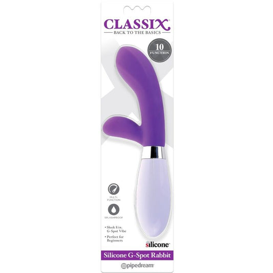 Classix Rabbit Vibrator G-Spot Purple Silicone