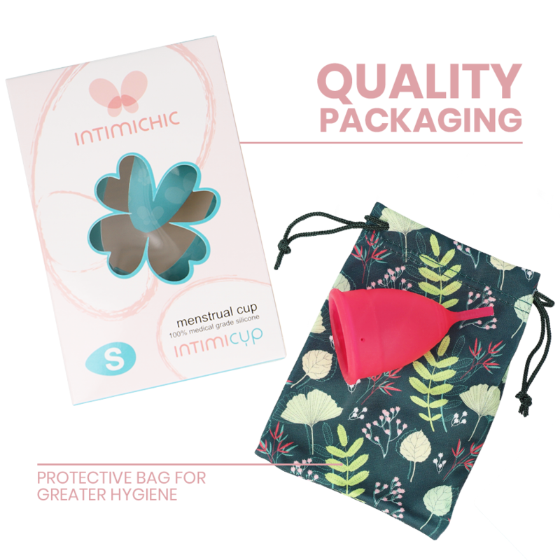 Intimichic Menstrual Cup Medical Grade Silicone - Size S