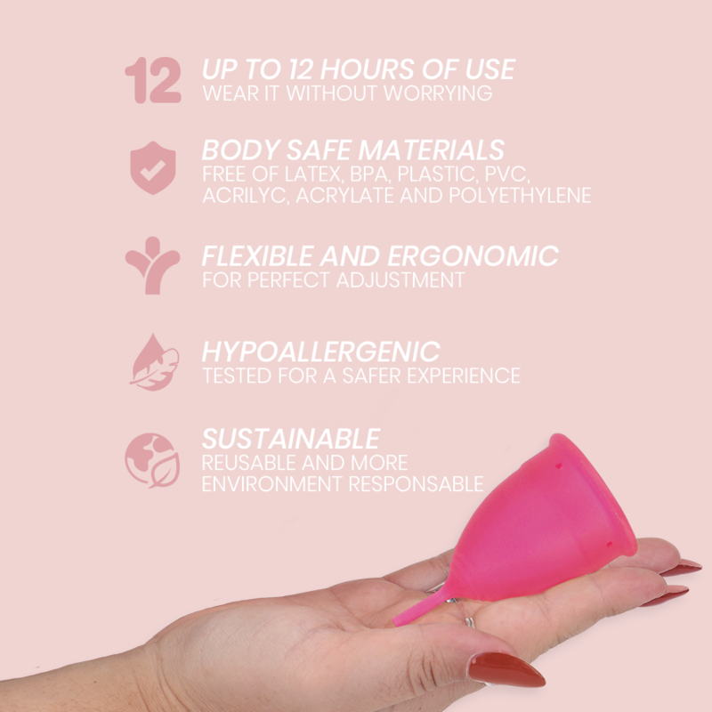 Intimichic Menstrual Cup Medical Grade Silicone - Size S