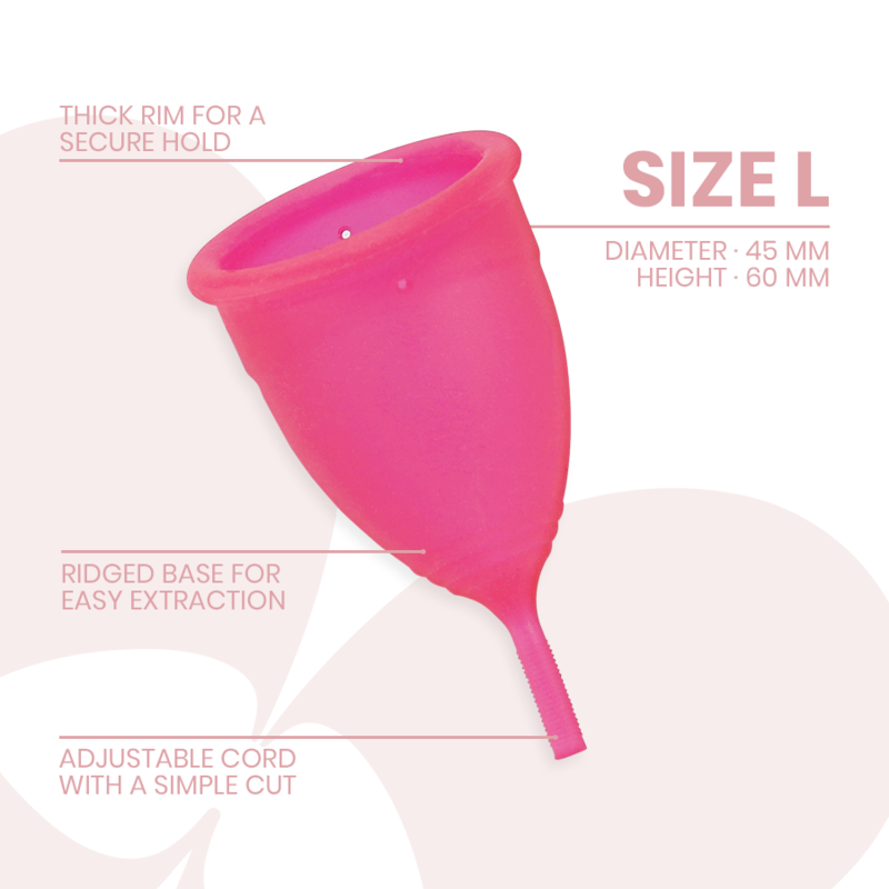 Intimichic Menstrual Cup Medical Grade Silicone - Size L