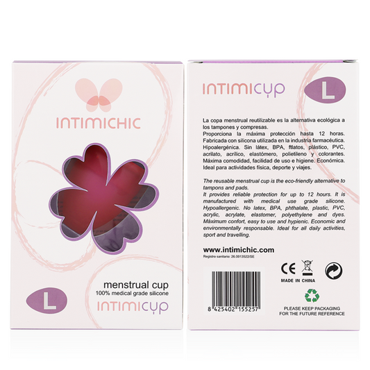 Intimichic Menstrual Cup Medical Grade Silicone - Size L