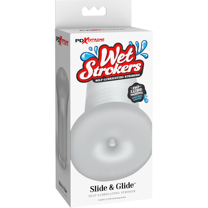 Pipedreams Fetish Fantasy Extreme - Slide & Glide Stroker Silicone Transparent