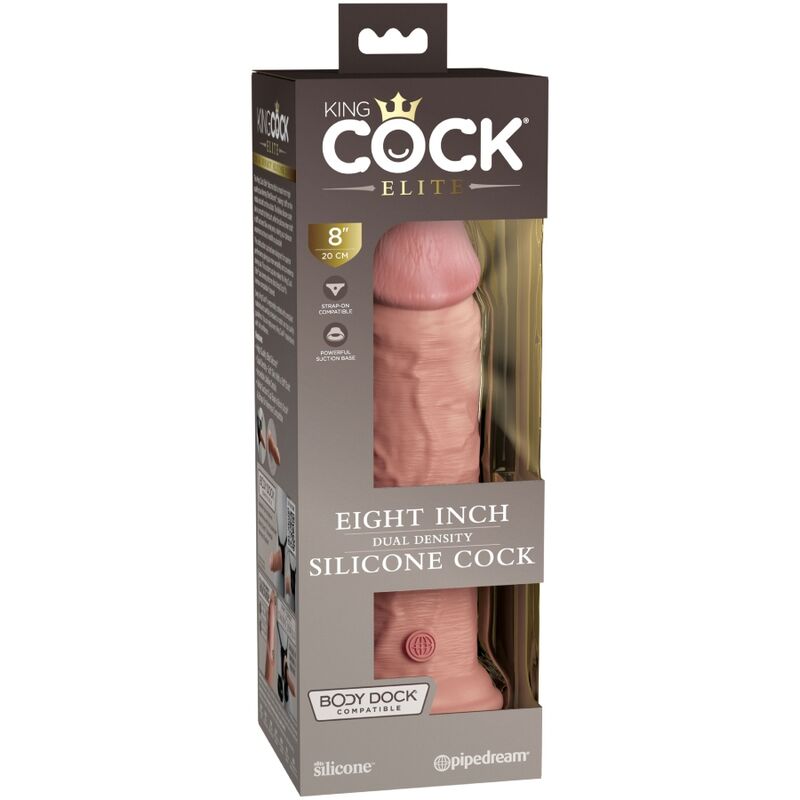 King Cock Elite Realistic Silicone Dildo 20.3 Cm
