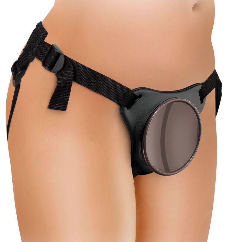 King Cock Elite Deluxe Adjustable Harness Kit Ring With Testicles & Dildo 20.3 Cm