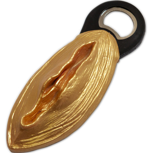 Diablo Picante Black Golden Vagina Shaped Opener