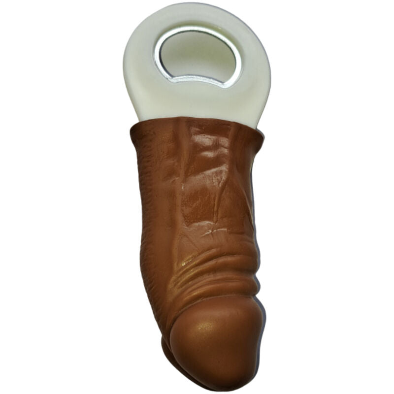 Diablo Picante Brown Rubber Penis Shaped Opener