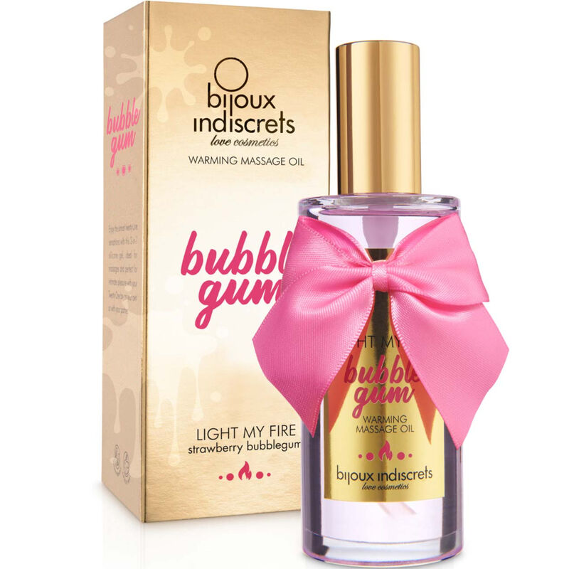 Bijoux Love Cosmetiques Bijoux - Indiscrets Light My Fire Massage Oil Heat Effect Gum Flavor