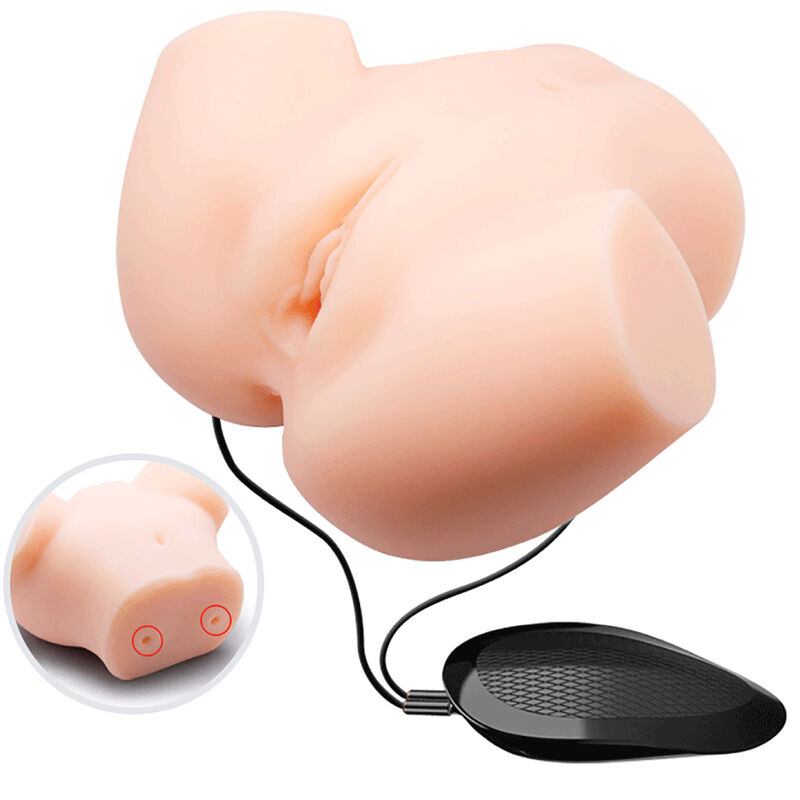 Crazy Bull Realistic Vagina And Anus Double Vibration