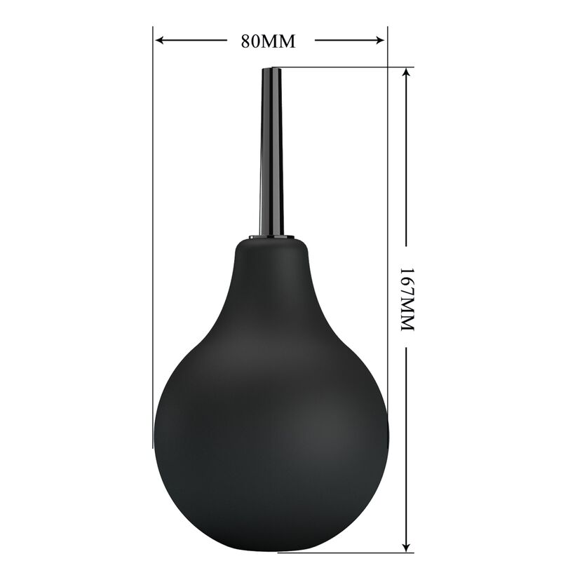 Mr Play Pear Anal Shower Blkb Black