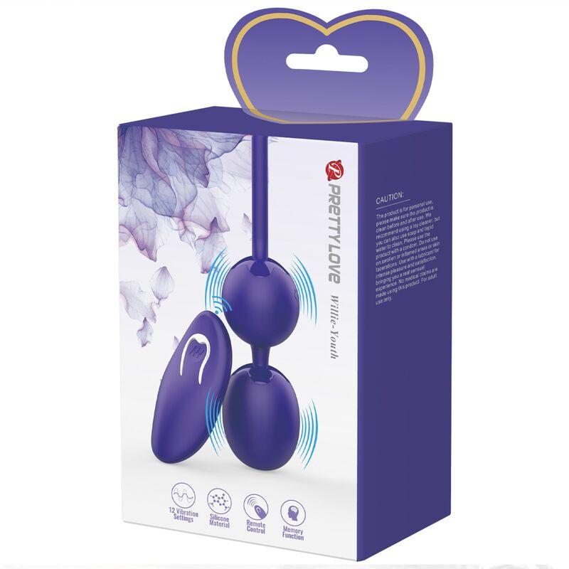 Pretty Love Led Pretty Love - Willie Youth Remote Control Balls & Violet Vibration