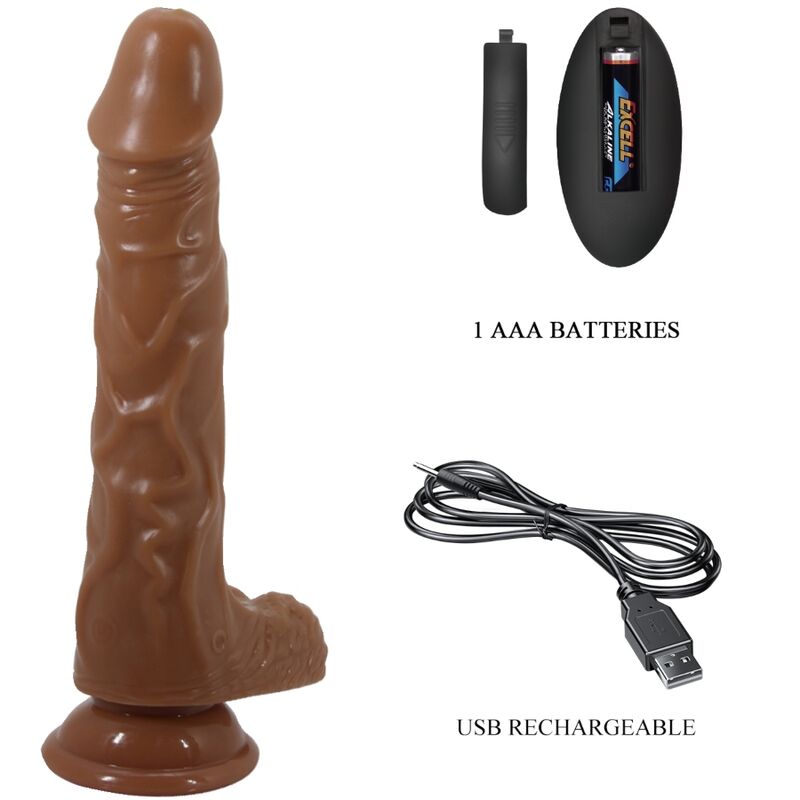 Baile Dildos Baile - Bodach Realistic Vibrator With Remote Control Suction Cup