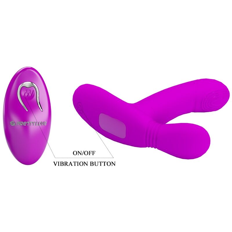 Pretty Love Flirtation Pretty Love - Geri Clitoris Massager Pink Remote Control