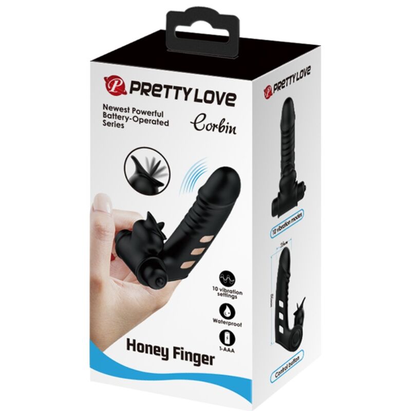 Pretty Love Male Pretty Love - Corbin Black Vibrator Finger Cover