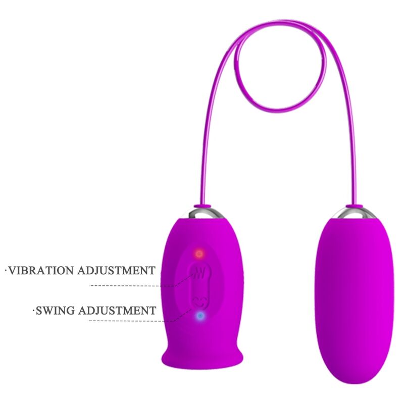 Pretty Love Flirtation Pretty Love - Daisy Dual Egg Rechargeable Vibrator Purple