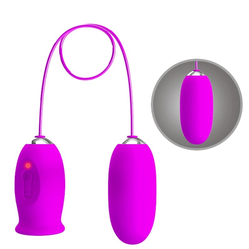 Pretty Love Flirtation Pretty Love - Daisy Dual Egg Rechargeable Vibrator Purple