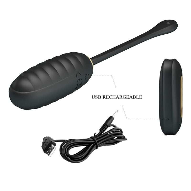 Pretty Love Smart Pretty Love - Doreen Luxury Rechargeable Vibrating Egg Black Remote Control