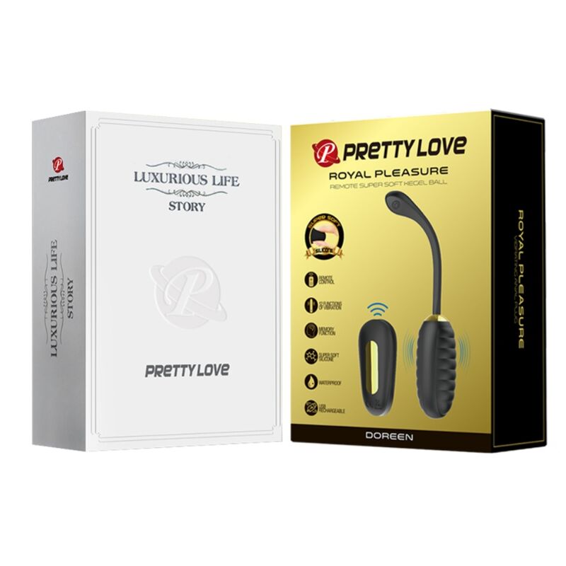 Pretty Love Smart Pretty Love - Doreen Luxury Rechargeable Vibrating Egg Black Remote Control