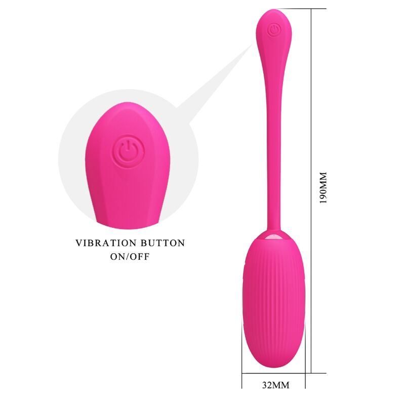 Pretty Love Smart Pretty Love - Doreen Rechargeable Vibrating Egg Magenta Remote Control