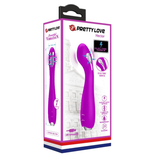 Pretty Love Flirtation Pretty Love - Hector Rechargeable Electroshock Vibrator Waterproof Purple