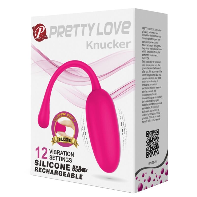 Pretty Love Flirtation Pretty Love - Knucker Pink Rechargeable Vibrating Egg