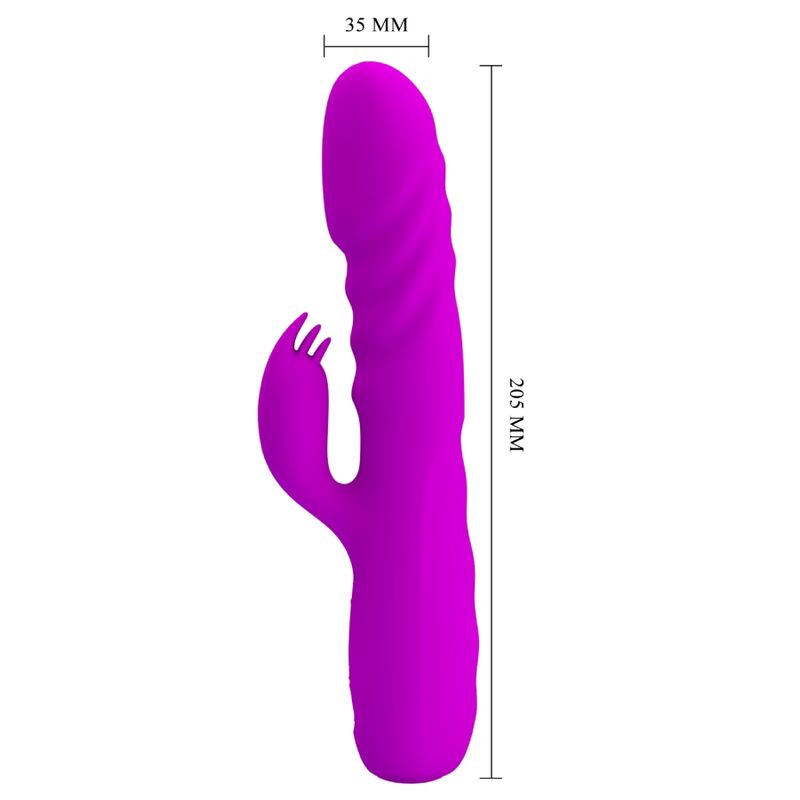Pretty Love Flirtation Pretty Love - Melanie Purple Rechargeable Rabbit Vibrator