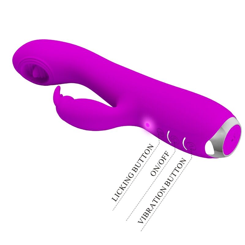 Pretty Love C-Type Pretty Love - Rachel Rechargeable Vibrator With Purple Sucker