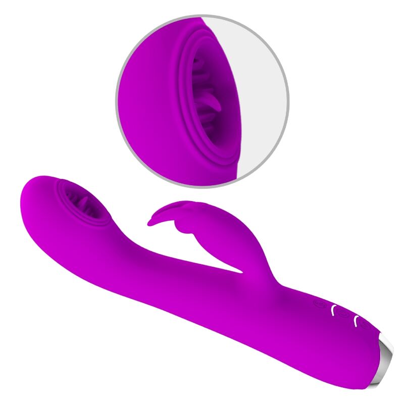 Pretty Love C-Type Pretty Love - Rachel Rechargeable Vibrator With Purple Sucker