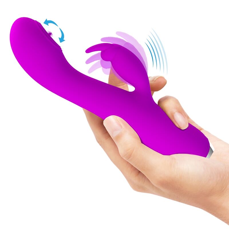 Pretty Love C-Type Pretty Love - Rachel Rechargeable Vibrator With Purple Sucker