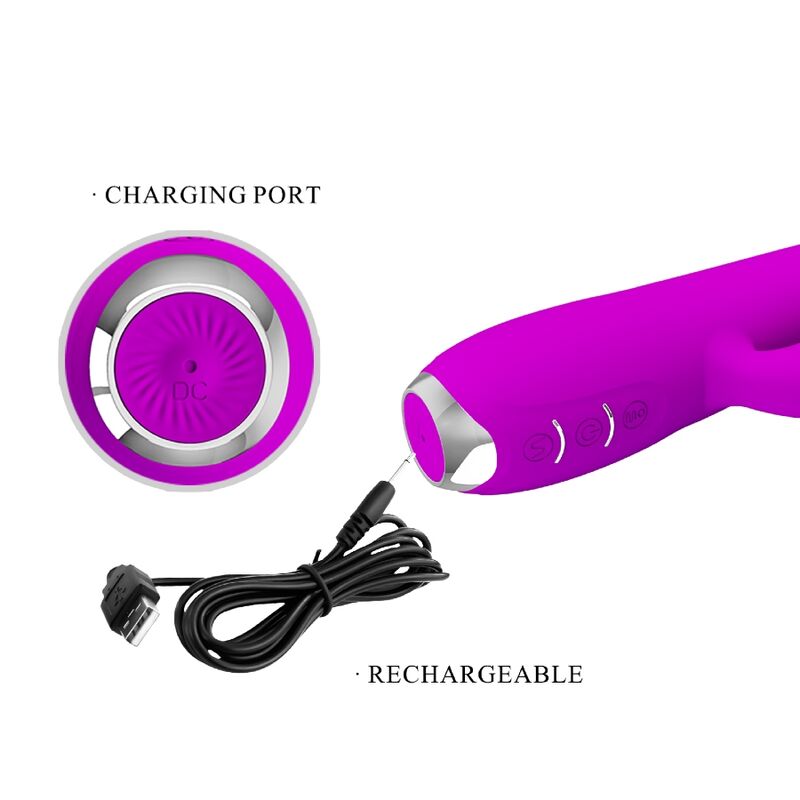 Pretty Love C-Type Pretty Love - Regina Rechargeable Vibrator-Sucker Purple