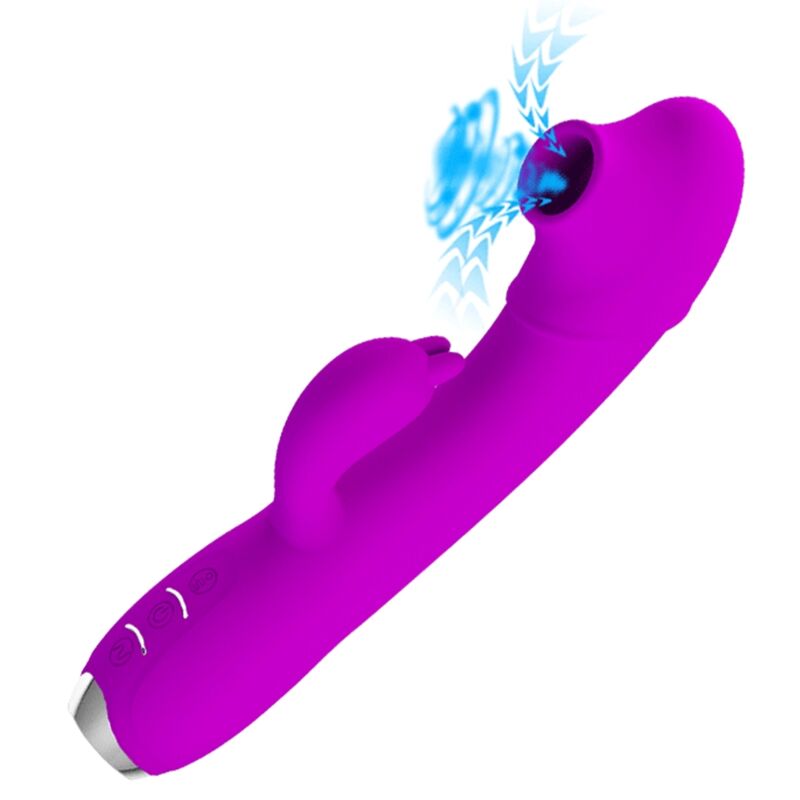 Pretty Love C-Type Pretty Love - Regina Rechargeable Vibrator-Sucker Purple