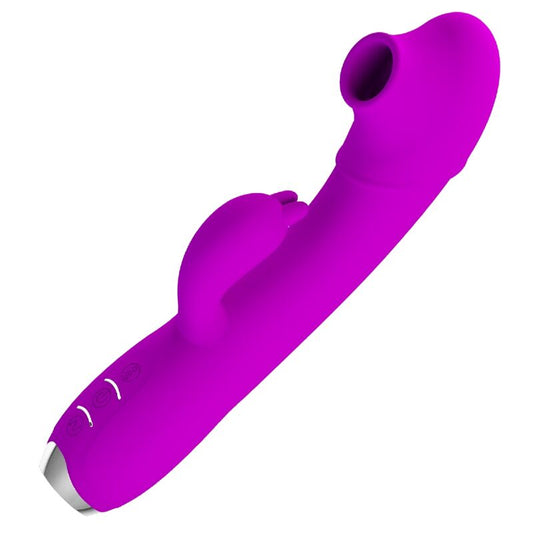 Pretty Love C-Type Pretty Love - Regina Rechargeable Vibrator-Sucker Purple