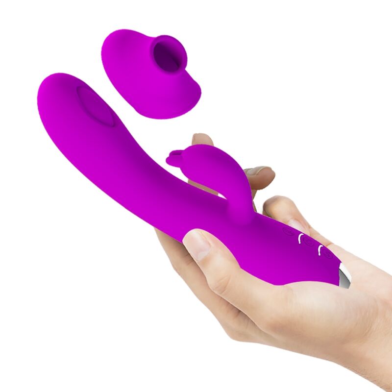 Pretty Love C-Type Pretty Love - Regina Rechargeable Vibrator-Sucker Purple