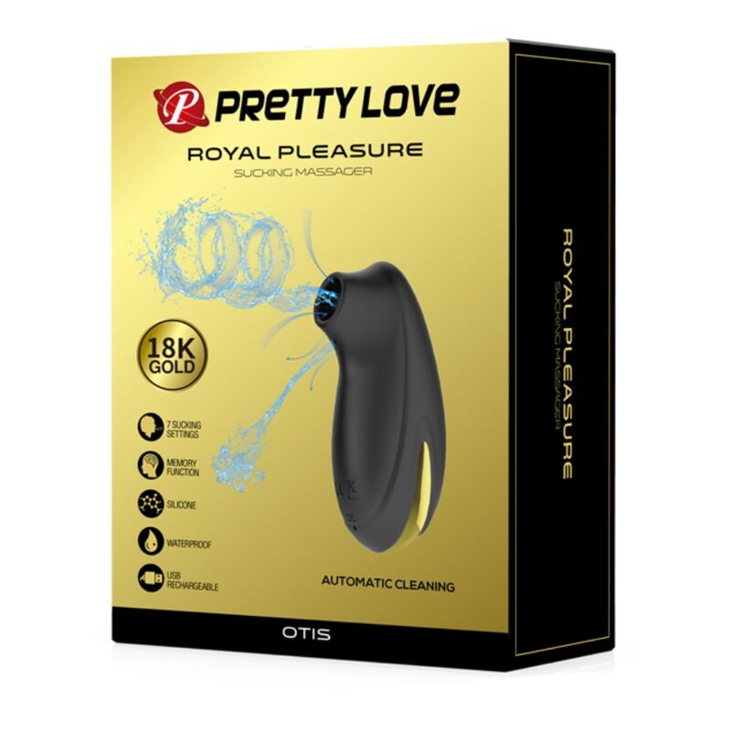 Pretty Love C-Type Pretty Love - Black Rechargeable Luxury Suction Massager