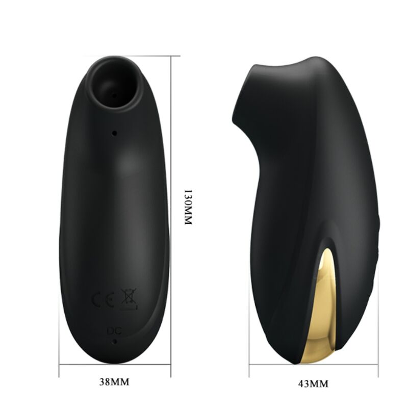 Pretty Love C-Type Pretty Love - Black Rechargeable Luxury Suction Massager