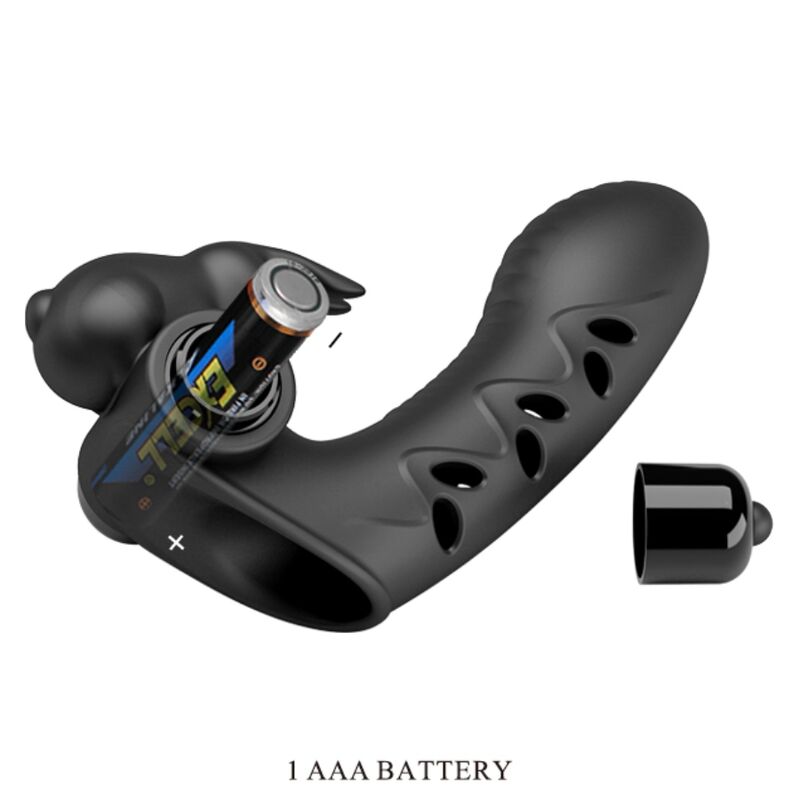 Pretty Love Male Pretty Love - Vance Black Rabbit Vibrator Finger Cover
