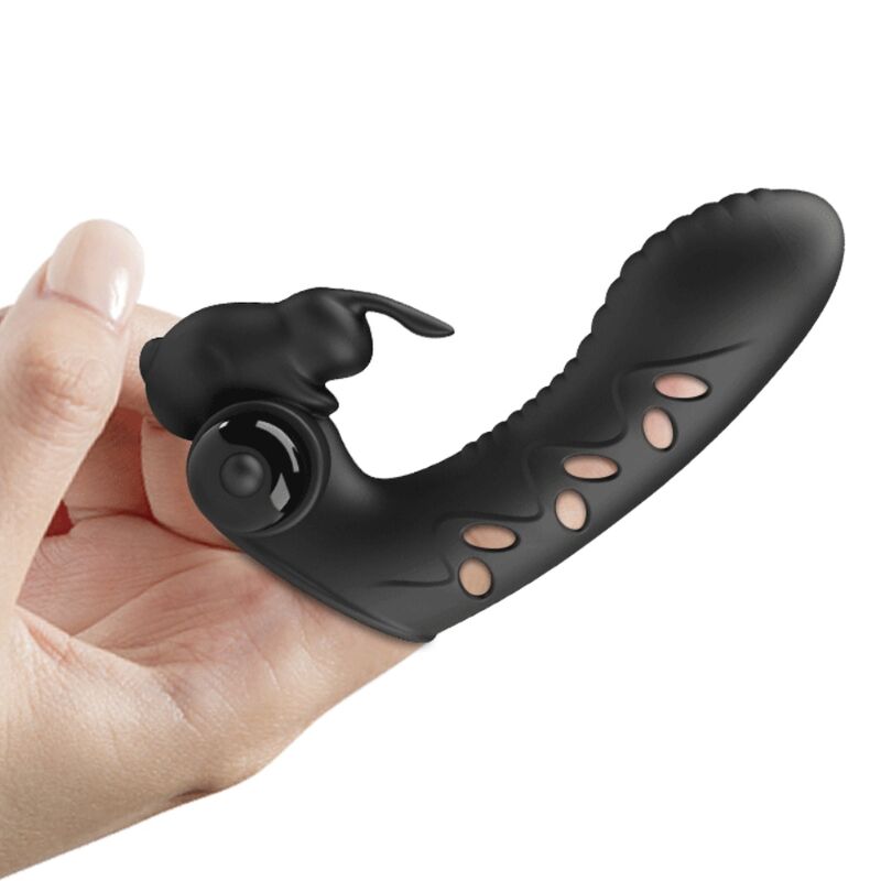 Pretty Love Male Pretty Love - Vance Black Rabbit Vibrator Finger Cover