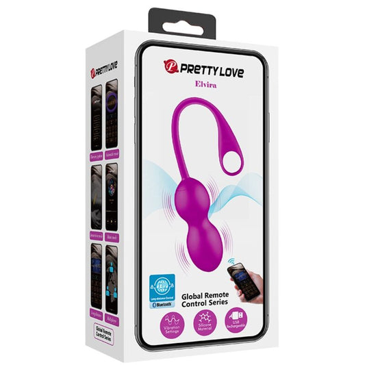 Pretty Love Smart Pretty Love - Elvira Rechargeable Vibrating Balls Purple