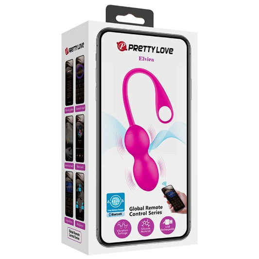 Pretty Love Smart Pretty Love - Elvira Pink Rechargeable Vibrating Balls